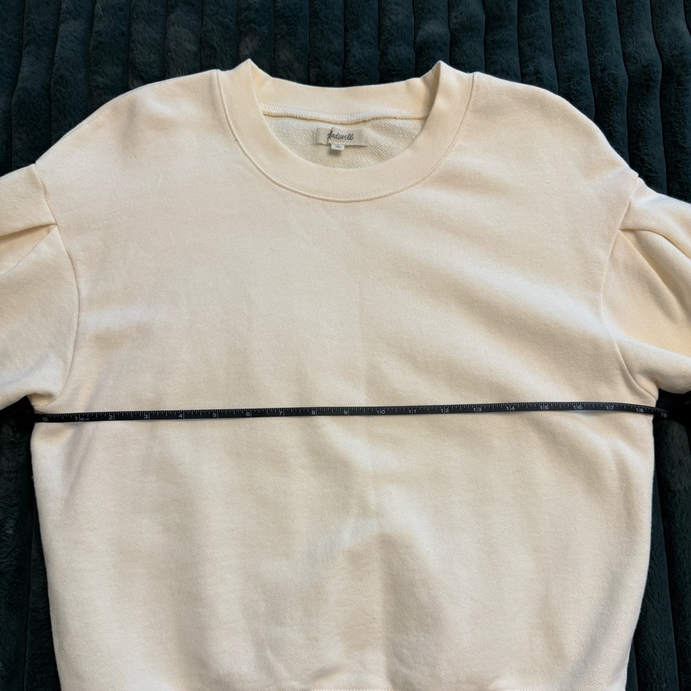Madewell Pleat-Sleeve Sweatshirt (NWOT) - Picture 11 of 12